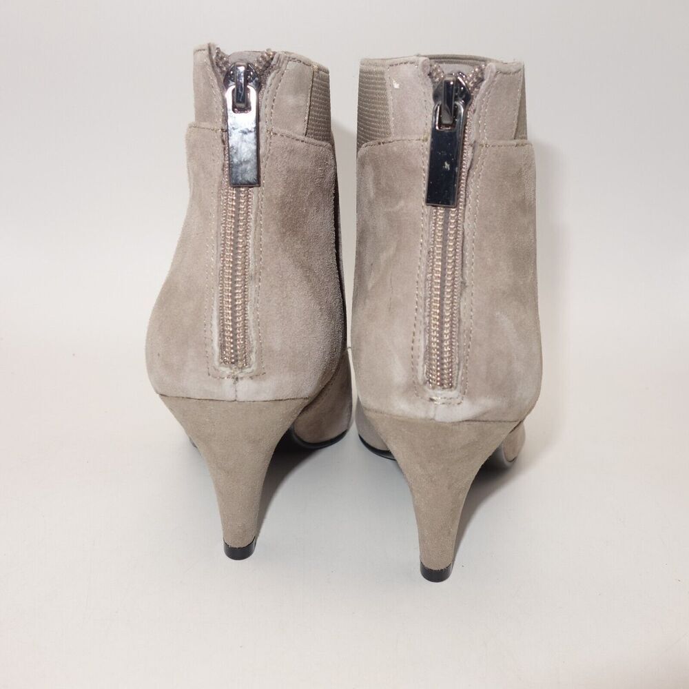 NEW BANDOLINO Bari Beige Elastic Comfort Pointy Toe Kitten Heel Zip Women's 7.5 - Picture 7 of 8